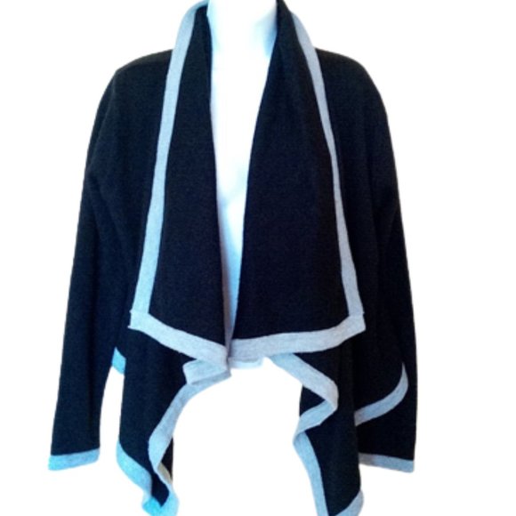 ---  Dark Blue Navy Hi Low Cardigan Size Small - Picture 1 of 2